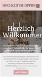 Mobile Screenshot of hochzeitsshopping.com