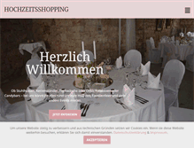 Tablet Screenshot of hochzeitsshopping.com